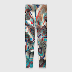 Леггинсы женские Волны - краски, цвет: 3D-принт