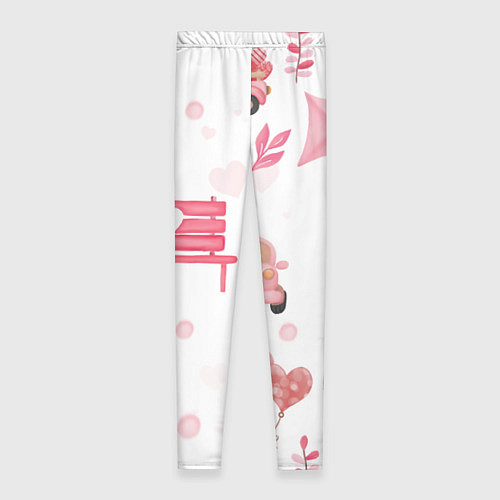 Женские легинсы Нежная любовь / 3D-принт – фото 2