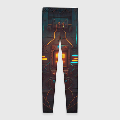 Женские легинсы Паттерн в стиле киберпанк / 3D-принт – фото 2