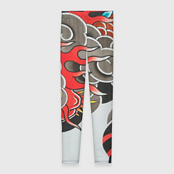 Леггинсы женские Иредзуми: дракон в дыму, цвет: 3D-принт