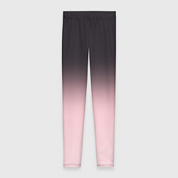 Женские легинсы Градиент: от черного к розовому