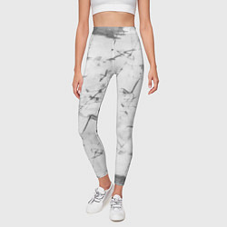 Леггинсы женские Серый трещины тай-дай, цвет: 3D-принт — фото 2