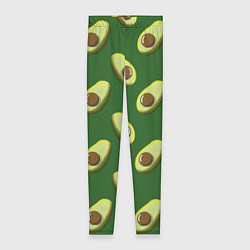 Леггинсы женские Авокадо - паттерн, цвет: 3D-принт