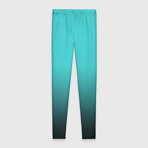 Женские легинсы Силуэт лисы на градиентном фоне / 3D-принт – фото 2