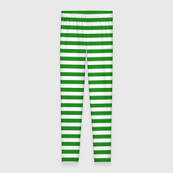 Леггинсы женские Тельняшка зеленая Пограничных войск, цвет: 3D-принт