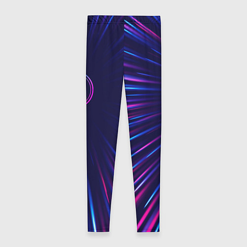 Женские легинсы Saab neon speed lines / 3D-принт – фото 2