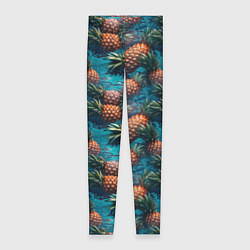 Леггинсы женские Ананасы в воде, цвет: 3D-принт