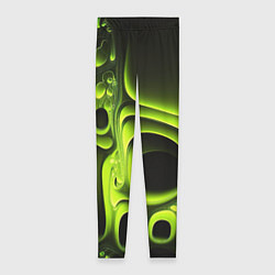 Леггинсы женские Зеленая кислотная абстракция, цвет: 3D-принт