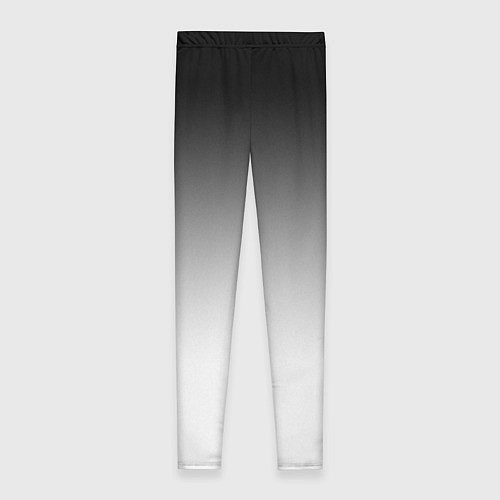 Женские легинсы Black and white gradient / 3D-принт – фото 2
