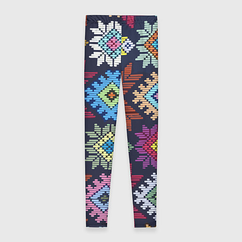 Женские легинсы Орнамент удмуртский / 3D-принт – фото 2