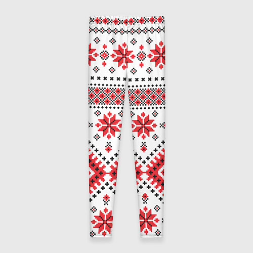 Женские легинсы Удмуртская роспись / 3D-принт – фото 2