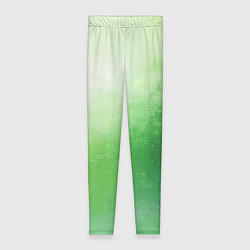 Леггинсы женские Зелёные пиксели, цвет: 3D-принт