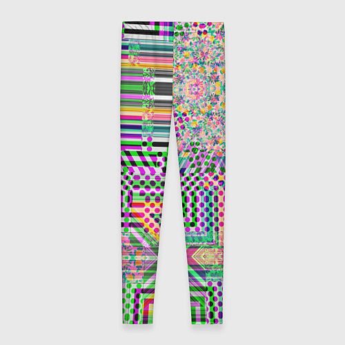 Женские легинсы Геометрическая абстракция ультра / 3D-принт – фото 2