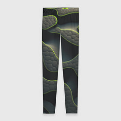 Леггинсы женские Объемная темная текстура, цвет: 3D-принт