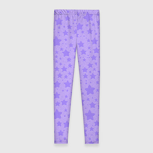 Женские легинсы Звёздный нежный сиреневый / 3D-принт – фото 2