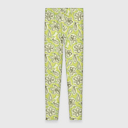 Леггинсы женские Весенние лилии, цвет: 3D-принт