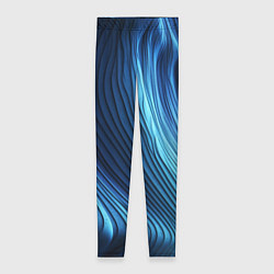 Леггинсы женские Трехмерные волны, цвет: 3D-принт