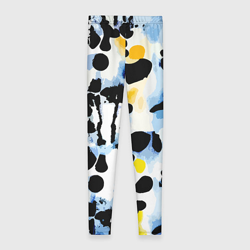 Женские легинсы Красочный абстрактный паттерн - поп-арт / 3D-принт – фото 2