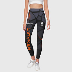 Леггинсы женские Renault - плиты с эффектом свечения, цвет: 3D-принт — фото 2