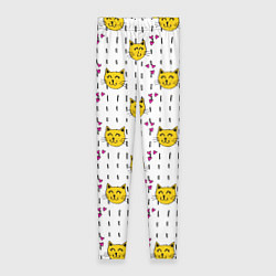 Леггинсы женские Смешная кошка, цвет: 3D-принт