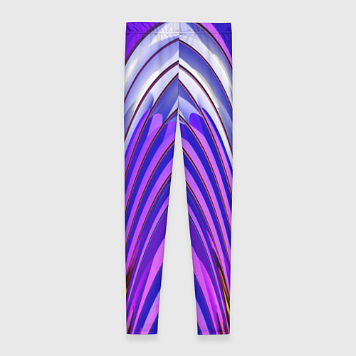 Женские легинсы Фиолетовые линии и полосы / 3D-принт – фото 2