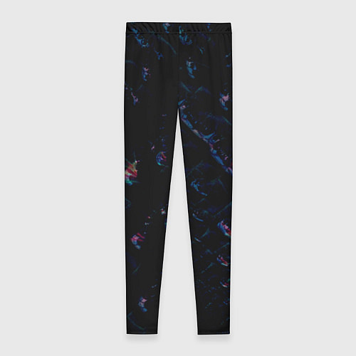 Женские легинсы Лазурные сапфиры / 3D-принт – фото 2