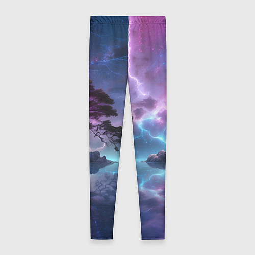 Женские легинсы Волшебный остров / 3D-принт – фото 2