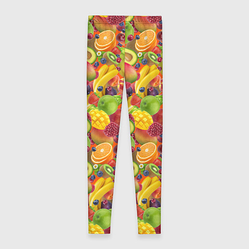 Женские легинсы Экзотические фрукты и ягоды / 3D-принт – фото 2