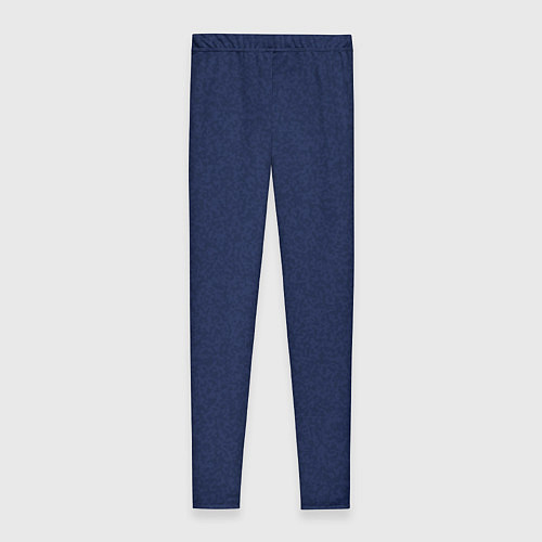 Женские легинсы Однотонный тёмно-синий текстура / 3D-принт – фото 2
