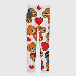 Леггинсы женские Медведи - персонажи из Слово пацана, цвет: 3D-принт