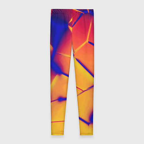 Женские легинсы Плиты разломы сепия негатив / 3D-принт – фото 2