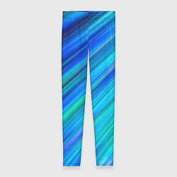 Леггинсы женские Неоновые синие лучи, цвет: 3D-принт