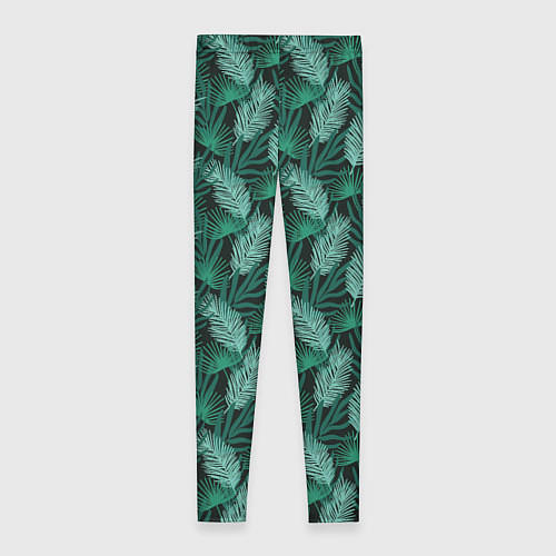 Женские легинсы Паттерн тропические листья / 3D-принт – фото 2