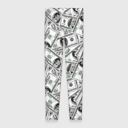 Леггинсы женские Доллары - денежные знаки, цвет: 3D-принт