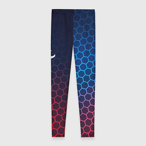 Женские легинсы Hitman неоновые соты / 3D-принт – фото 2