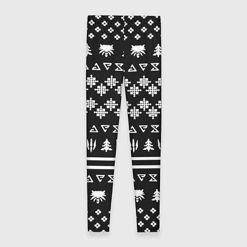 Женские легинсы Ведьмак текстура гейм / 3D-принт – фото 2