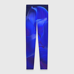 Леггинсы женские Неоновый синий цветок, цвет: 3D-принт