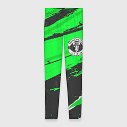 Леггинсы женские Manchester United sport green, цвет: 3D-принт