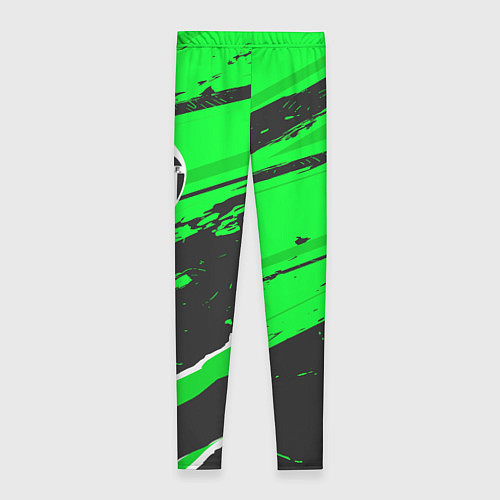Женские легинсы Valencia sport green / 3D-принт – фото 2