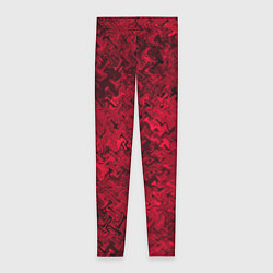 Леггинсы женские Абстрактная текстура тёмно-красный, цвет: 3D-принт