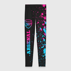 Леггинсы женские Arsenal - neon gradient по-вертикали, цвет: 3D-принт