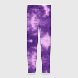 Леггинсы женские Фиолетовый тайдай, цвет: 3D-принт