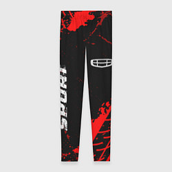 Леггинсы женские Geely red sport tires, цвет: 3D-принт
