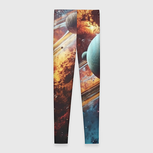 Женские легинсы Большая планета / 3D-принт – фото 2
