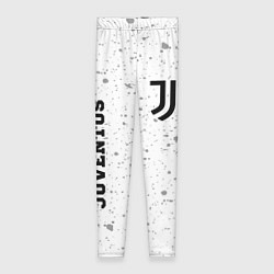 Женские легинсы Juventus sport на светлом фоне вертикально