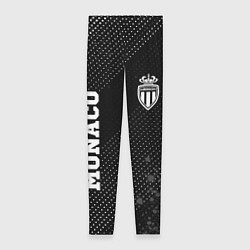 Леггинсы женские Monaco sport на темном фоне вертикально, цвет: 3D-принт