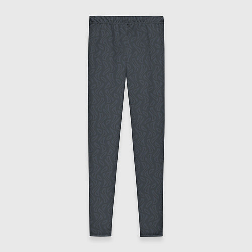 Женские легинсы Тёмный серый однотонный паттерн / 3D-принт – фото 2
