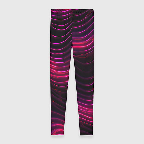 Женские легинсы Неоновая яркая геометрическая абстракция со светом / 3D-принт – фото 2