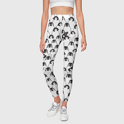 Леггинсы женские Узор с пингвинами, цвет: 3D-принт — фото 2