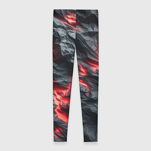 Женские легинсы Раскаленная лава на горных камнях / 3D-принт – фото 2